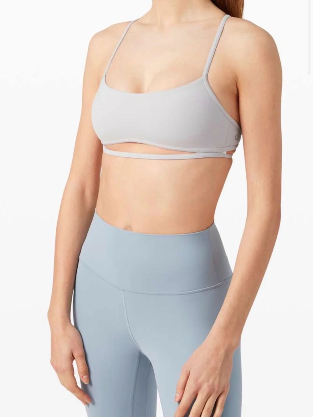 Lululemon Quiet Within Bra Iced Iris Size 6 Gently Used